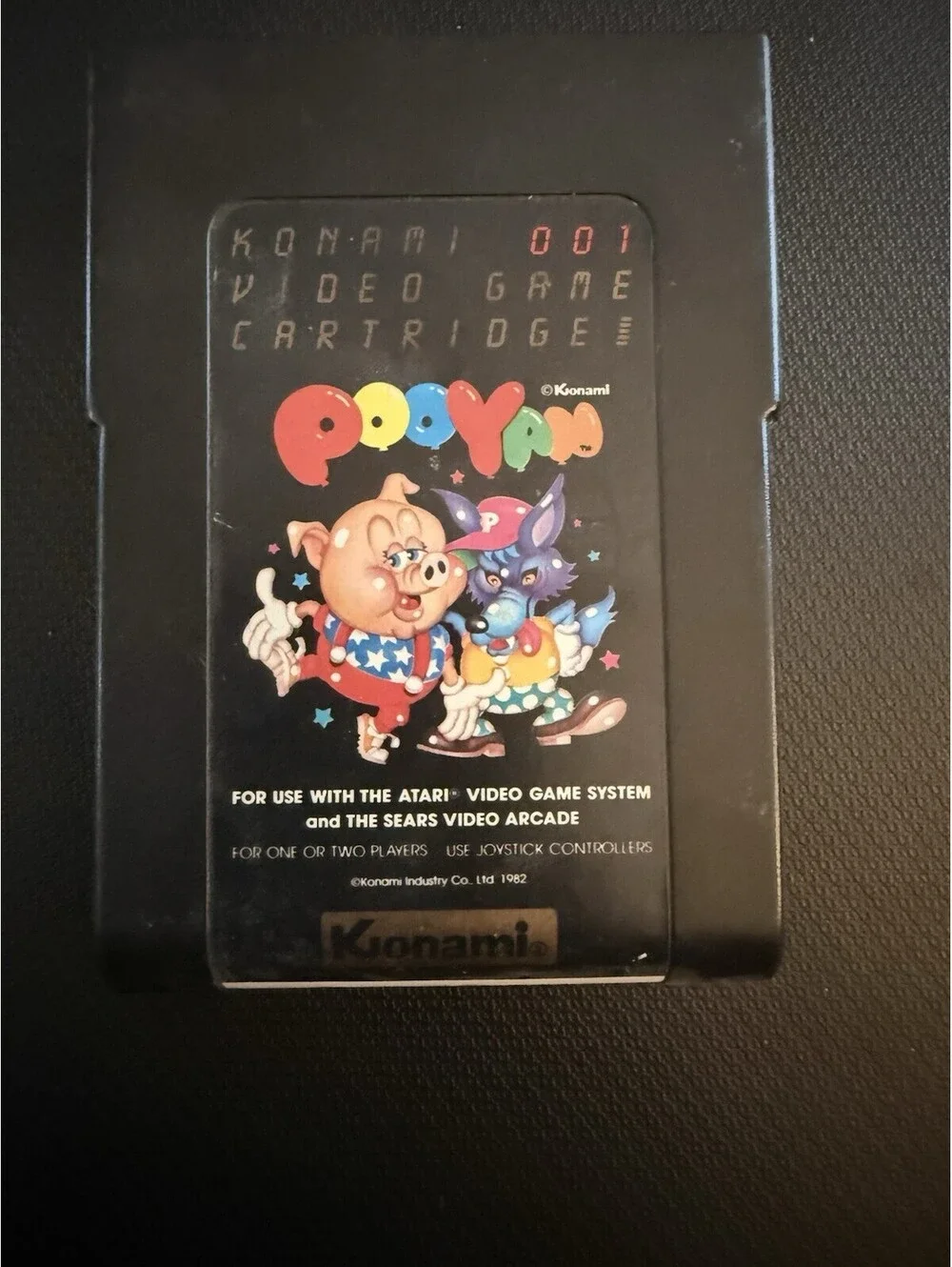 Konami Pooyan Game Cartridge for Atari 2600 Video Game System, 1982 Release